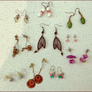 10 pairs of earrings